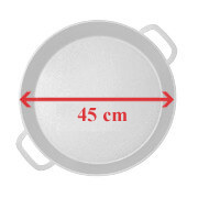 Průměr pánve Paella 45 cm