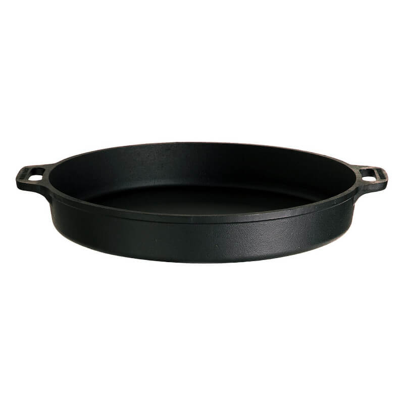 ALLGRILL Litinová pánev 50 cm / 8 cm, Gastro PROFI, 2 uši Gusseisen Kuss 4502