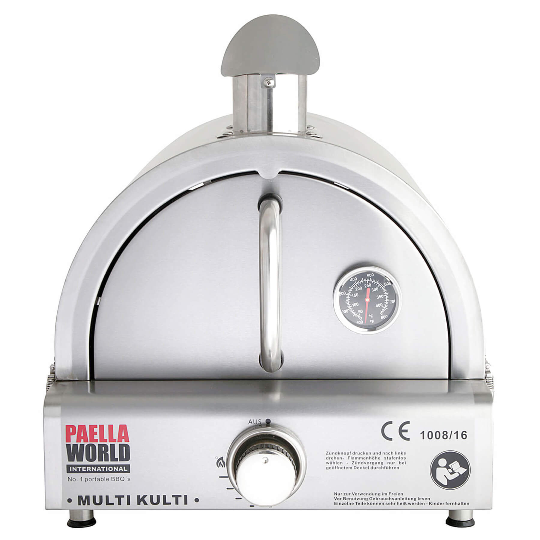 Multi-Kulti Set 2 - gril 3,8 kW s termopojistkou a nástavba pizza pec PWI 201-2