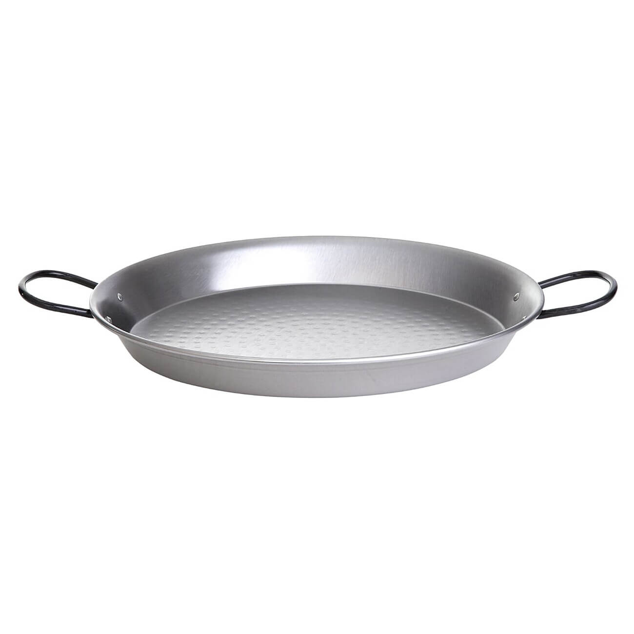 Ocelová leštěná paellera 34 cm na přípravu paelly PWI 010901