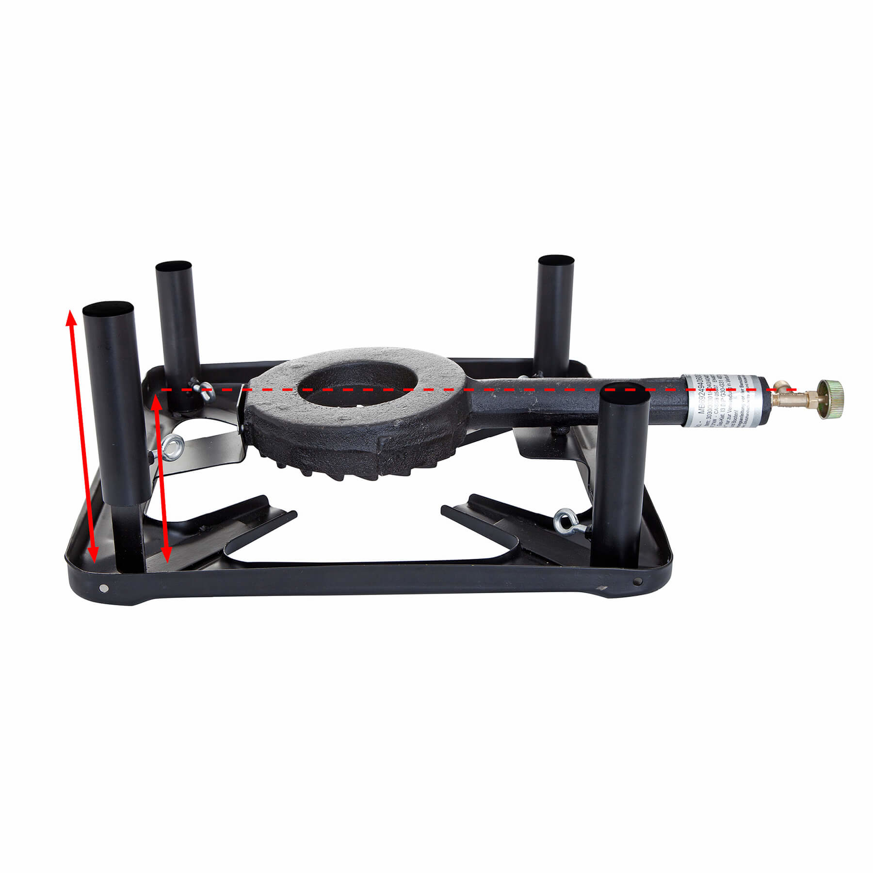 Set - Průmyslový vařič 40x40x15 cm s litinovým kastrolem 28 cm PWI 4040+4407