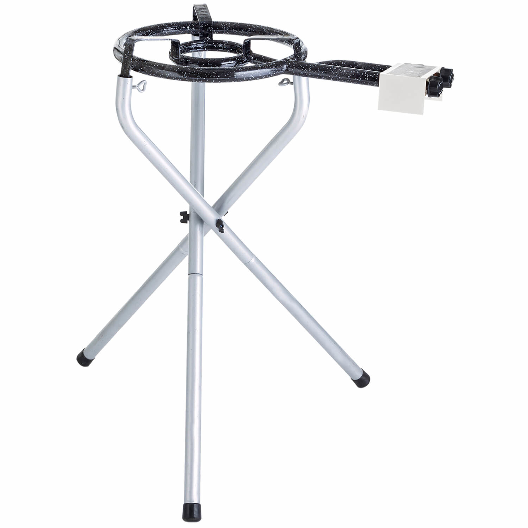 Grilovací set - hořák 30 cm s leštěnou pánví 42 cm, litinovou deskou 42 cm a víkem PWI 11000