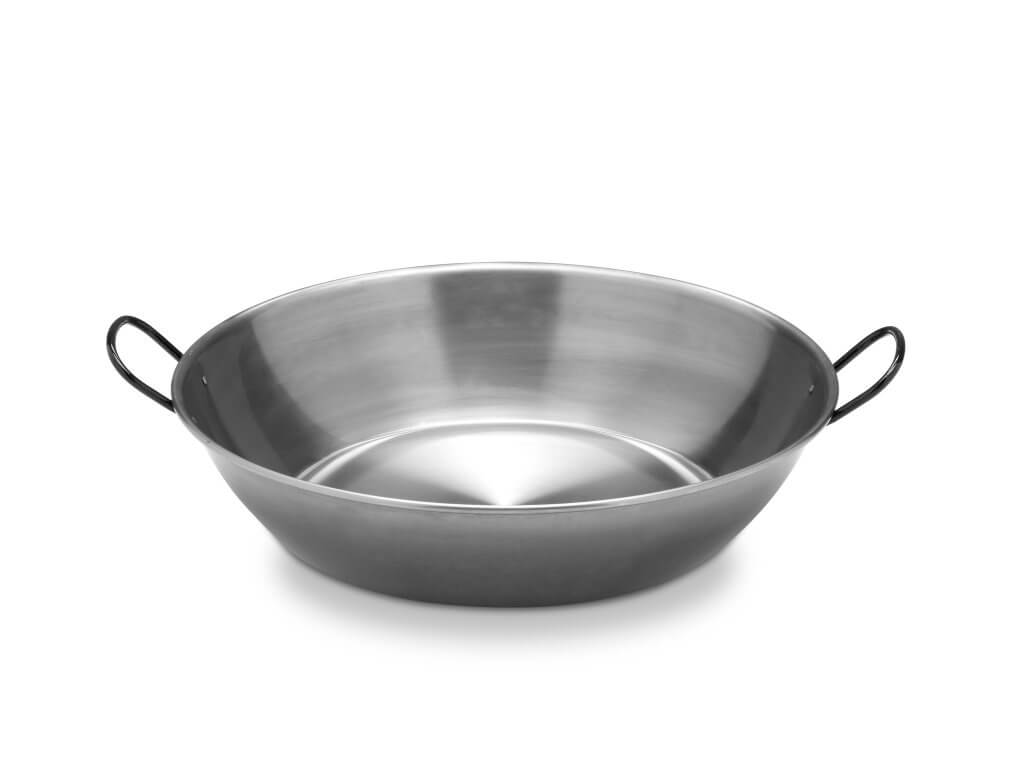 Hluboká pánev 40 cm, ocelová, leštěná Paella Vaello Campos P0440