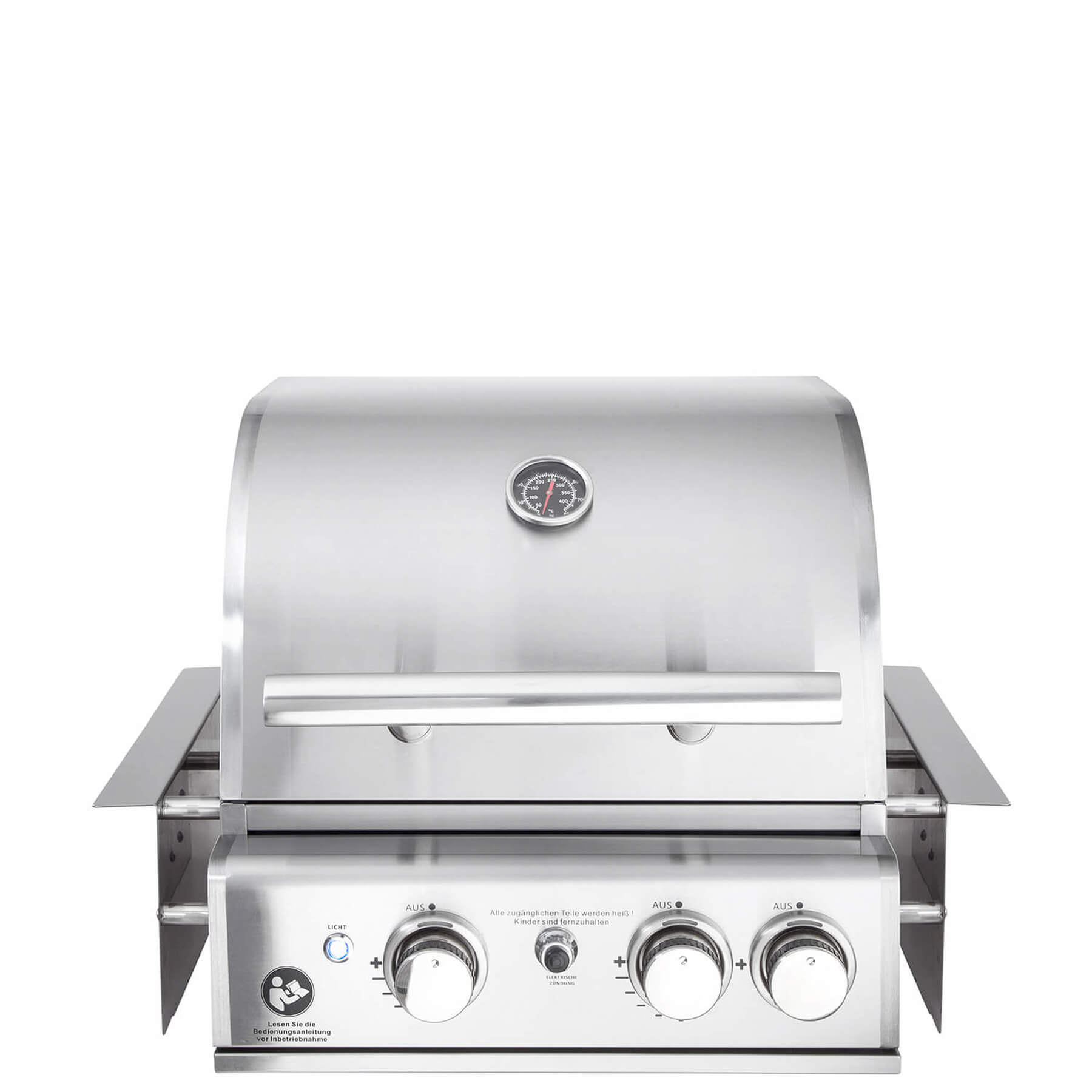 Vestavný plynový gril Top-Line Chef S 10,5 kW nerez, 2 hořáky + infra AllGrill 100959 Airsystem