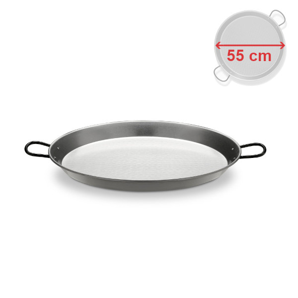 Paella gastro pánev 55 cm ocelová, leštěná, Vaello Campos P0155