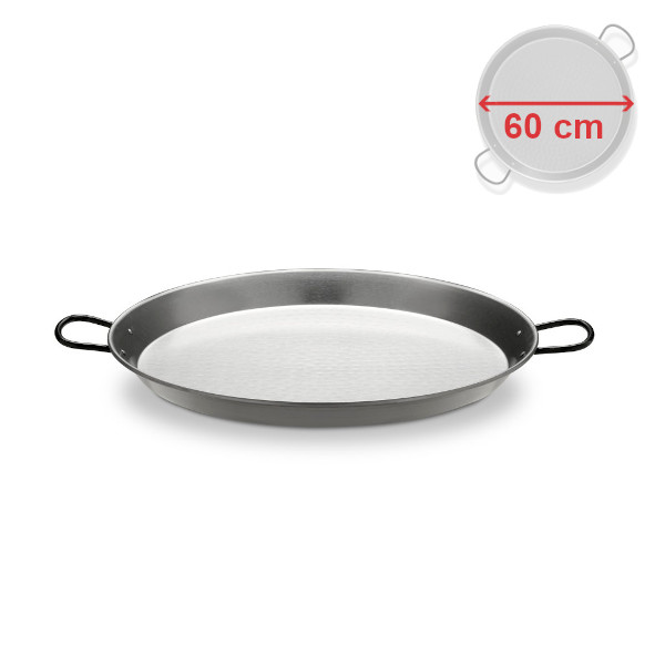 Paella gastro pánev 60 cm ocelová, leštěná, Vaello Campos P0160