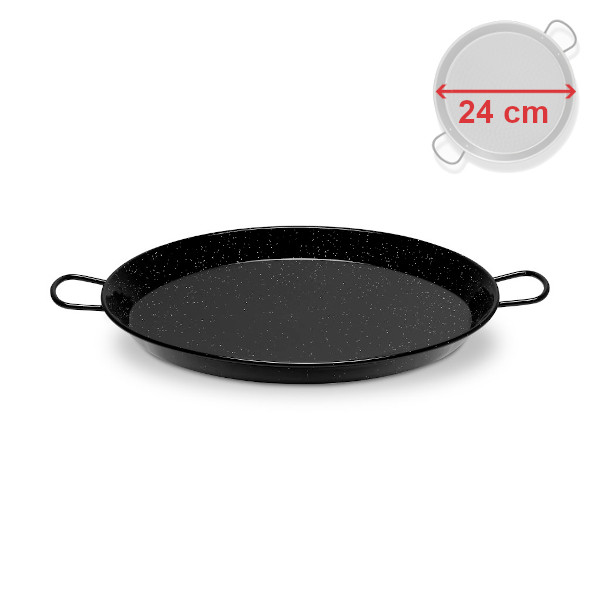 Paella gastro pánev 24 cm smaltovaná ocel, Vaello Campos P0224