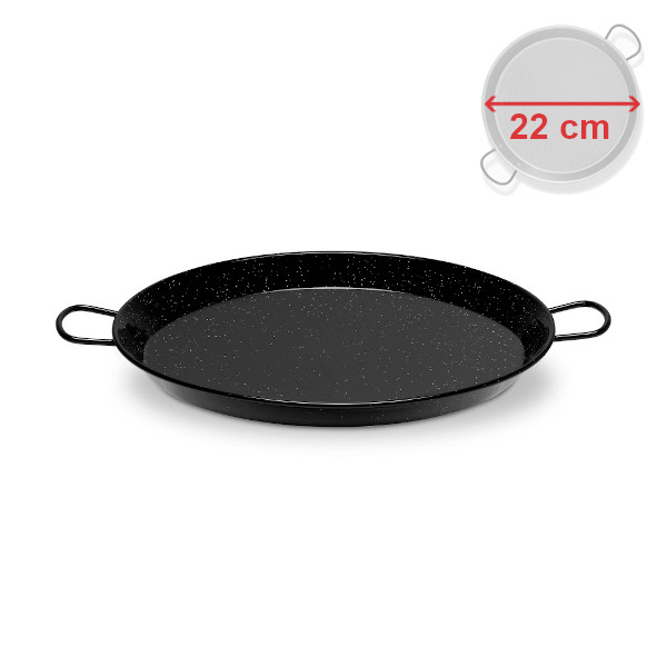 Paella gastro pánev 22 cm smaltovaná ocel, Vaello Campos P0222