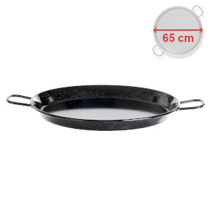 Smaltovaná ocelová paellera 65 cm na přípravu paelly PWI 051702