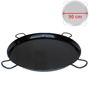 Smaltovaná ocelová paellera 90 cm na přípravu paelly PWI 052002