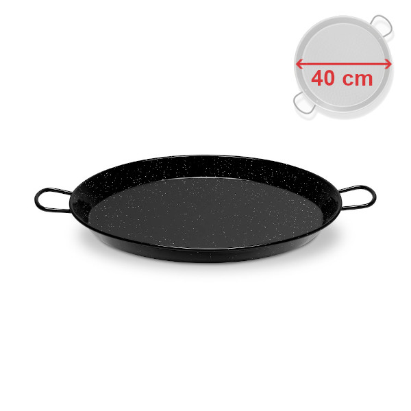 Paella gastro pánev 40 cm smaltovaná ocel, Vaello Campos P0240