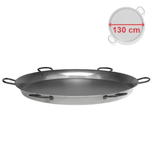 Paella gastro pánev 130 cm VACA ocelová, leštěná, Vaello Campos P01130