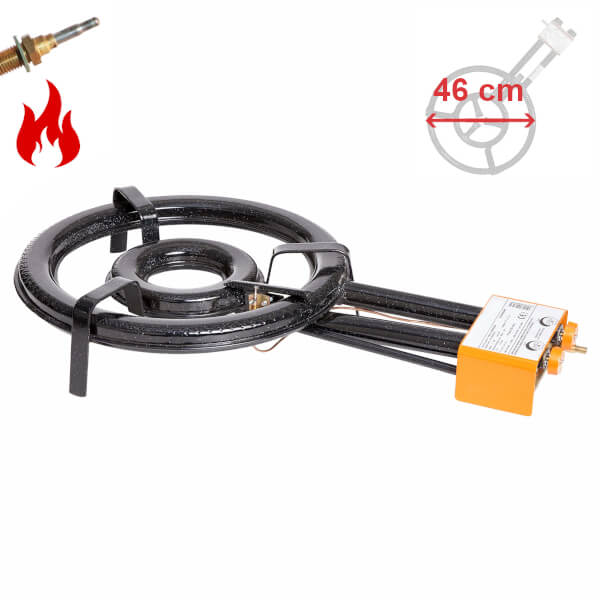 Hořák Paella PB 46 cm, termopojistka, 16,3 kW, 2-kruhový PWI 1604