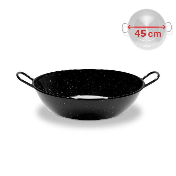 Hluboká pánev 45 cm smaltovaná ocel Paella Vaello Campos P0645