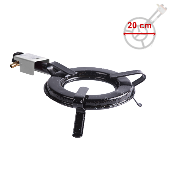 Hořák Paella Flat PB 20 cm, 4,6 kW, 1-kruhový Vaello Campos 7120, B 200mm P26/36