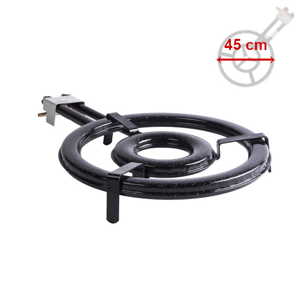 Hořák Paella Flat PB 45 cm, 10,8 kW, 2-kruhový Vaello Campos 7145, B 450mm P30/65