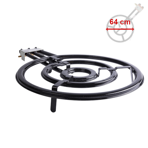 Hořák Paella Flat PB 64 cm, 19,1 kW, 3-kruhový Vaello Campos 7160, B 640mm P26/90