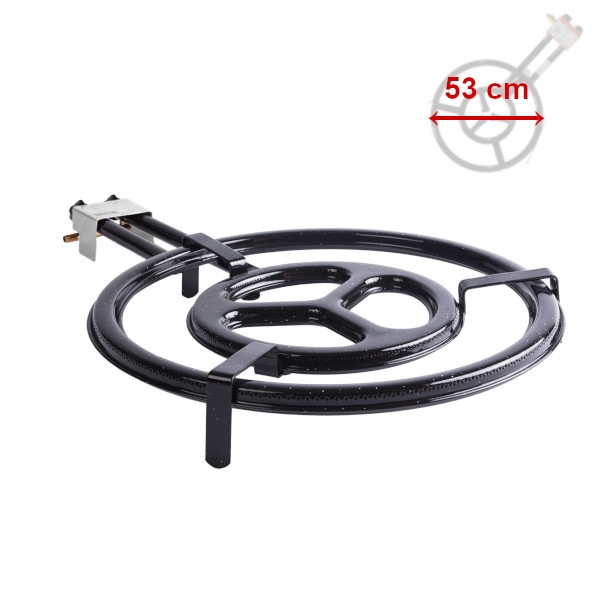 Hořák Paella Flat PB 53 cm, 11,7 kW, 2-kruhový Vaello Campos 7150, B 530/2 mm P36/70