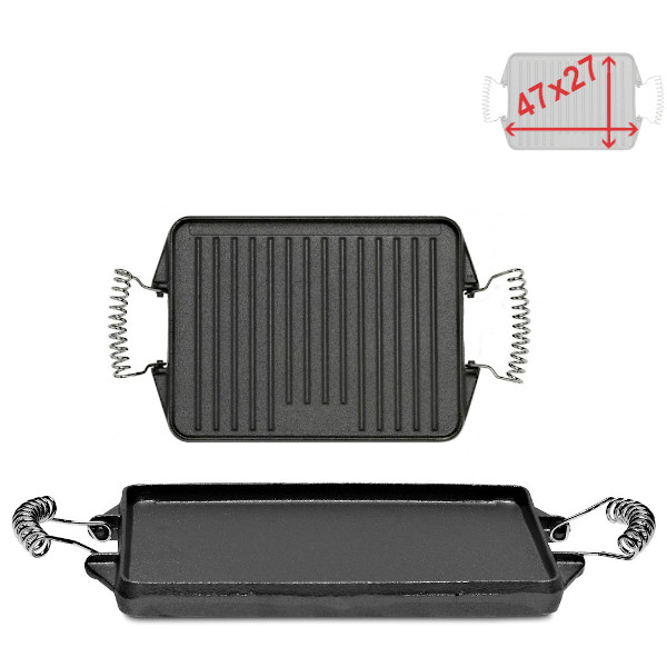 Litinová grilovací deska 47x27 cm, s madly Vaello Campos P3444