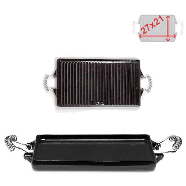 Litinová grilovací deska 27x21 cm, SMALT s madly Vaello Campos P3827