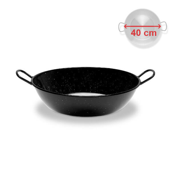 Hluboká pánev 40 cm smaltovaná ocel Paella Vaello Campos P0640