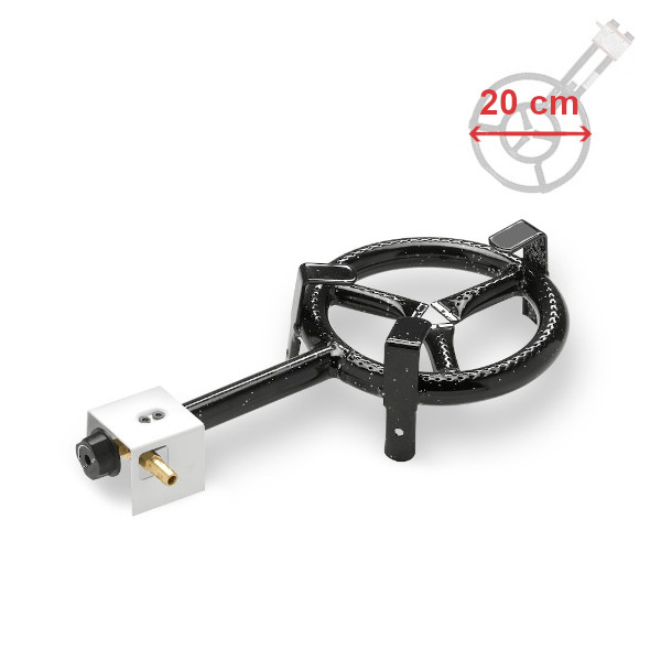 Hořák Paella PB 20 cm, 5 kW, 1-kruhový Vaello Campos P1320