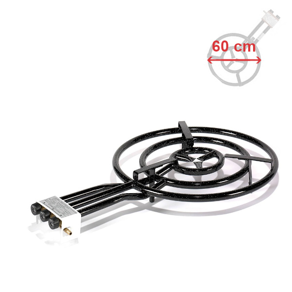 Hořák Paella PB 60 cm, 17,25 kW, 3-kruhový Vaello Campos P1660