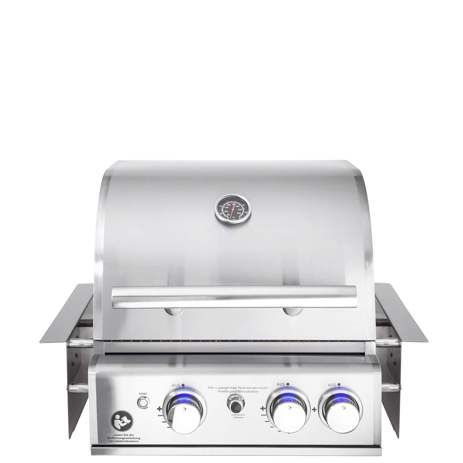 Vestavný plynový gril Top-Line Chef S 10,5 kW nerez, 2 hořáky + infra AllGrill 100959 Airsystem