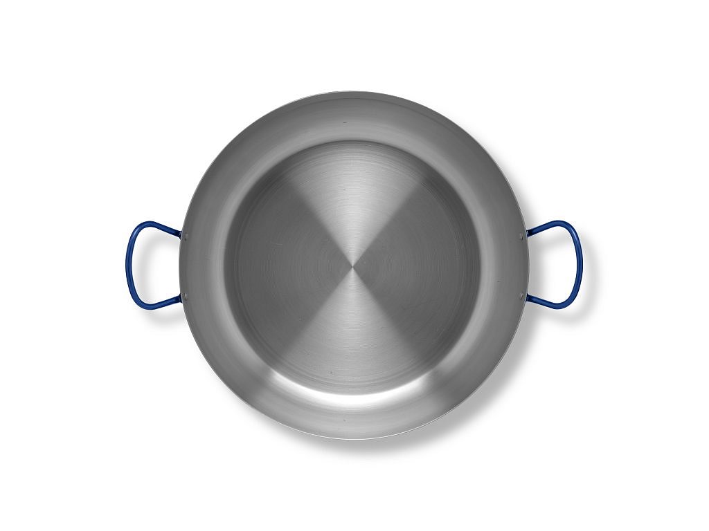 Hluboká pánev VACA Lyonesa 45 cm 1,5mm ocelová, leštěná Vaello Campos P6545 Paella