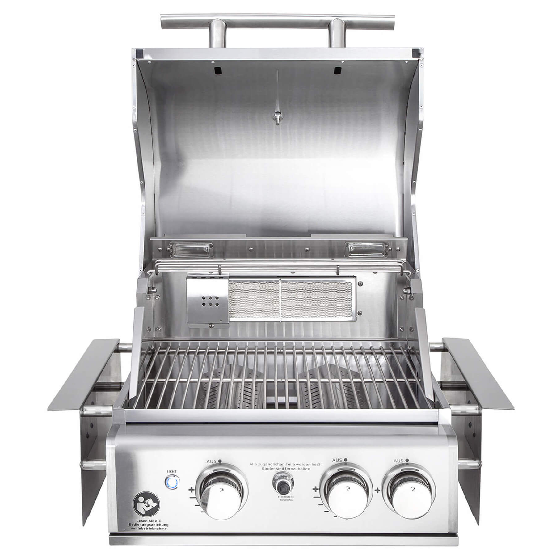 Vestavný plynový gril Top-Line Chef S 10,5 kW nerez, 2 hořáky + infra AllGrill 100959 Airsystem