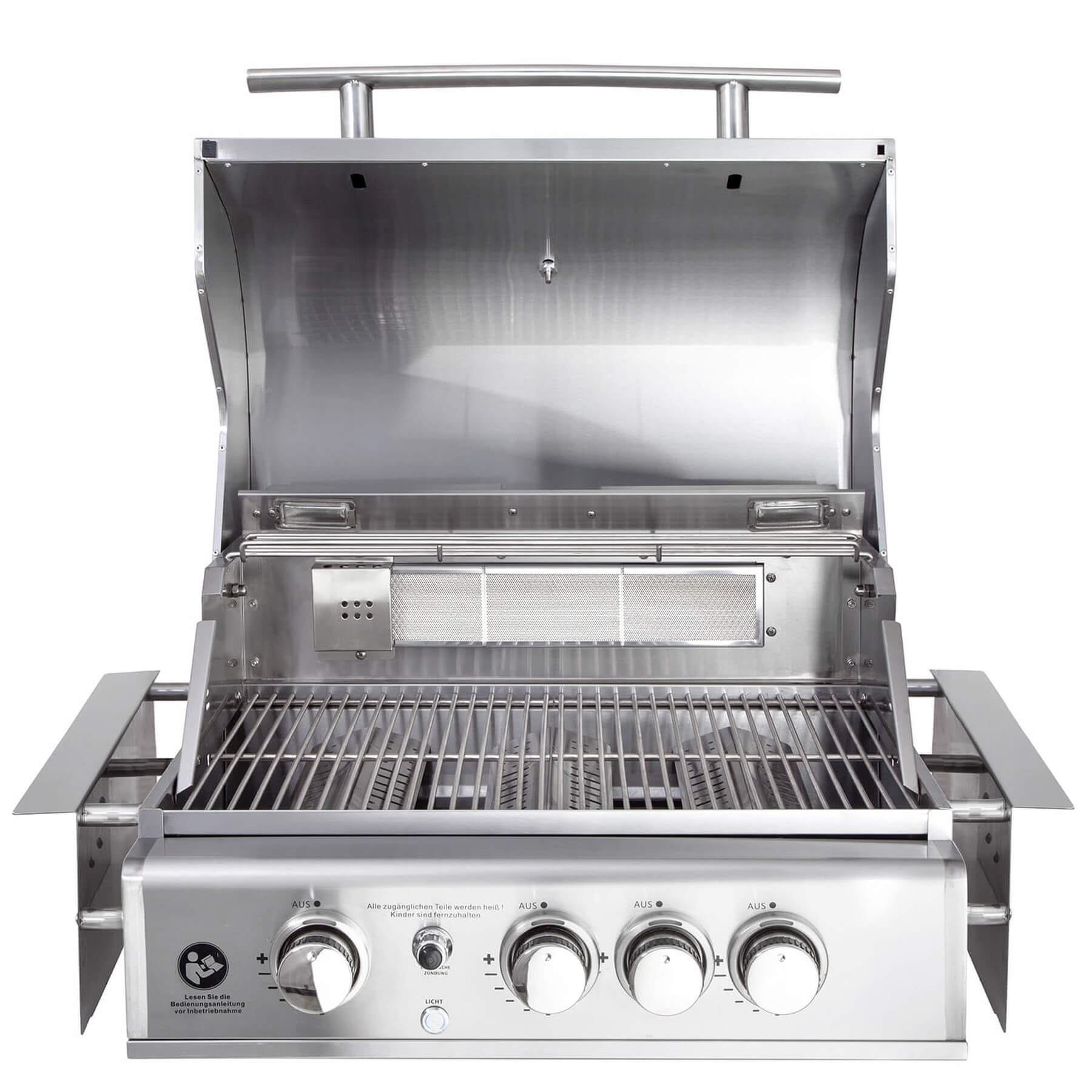 Vestavný plynový gril Top-Line Chef M 14 kW nerez, 3 hořáky + infra AllGrill 100949 Airsystem