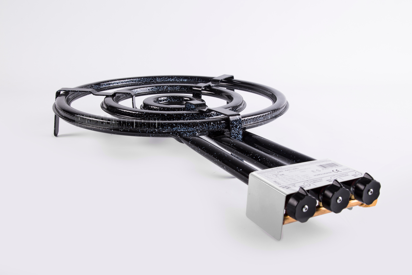 Hořák Paella Flat PB 53 cm, 12,5 kW, 3-kruhový Vaello Campos 7151, B 530/3 mm P26/70