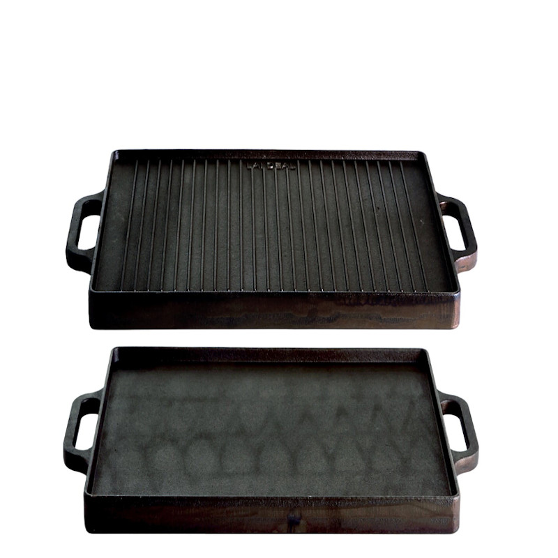 Set - Průmyslový vařič 30x30x14 cm s litinovou deskou 32x32 cm PWI 3030+3232