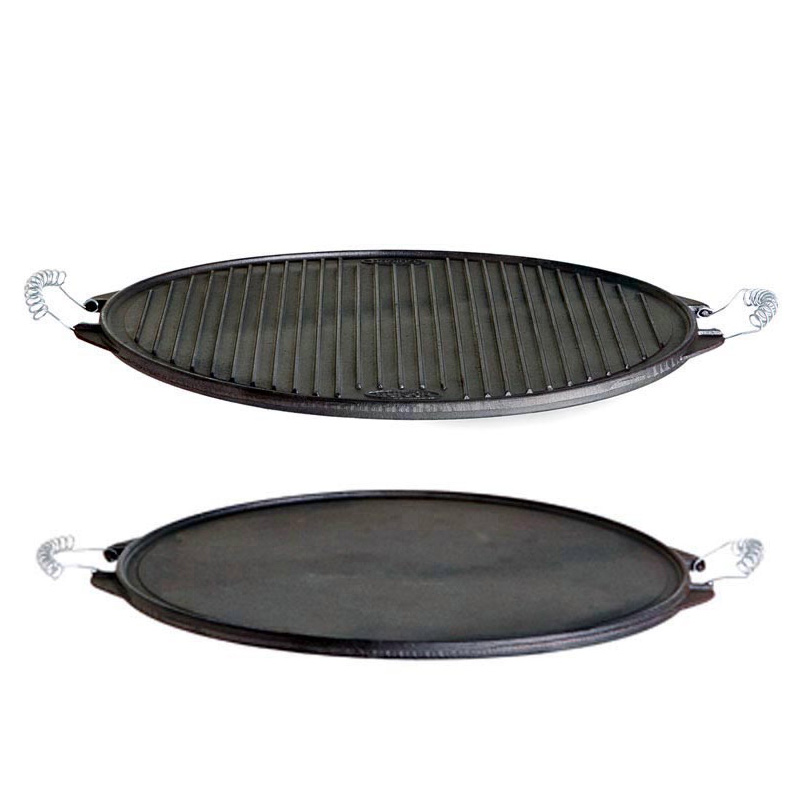 Set - Průmyslový vařič 40x40x15 cm s litinovým plátem 38 cm PWI 4040+11038