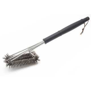 Grilovací kartáč 44 cm 3-kroucené štětiny podélně 16x9 cm All'Grill 9828