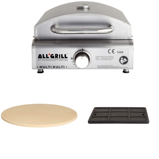 Multi-Kulti Set - gril 3,8 kW, pizza kámen, litinová deska PWI 200-1