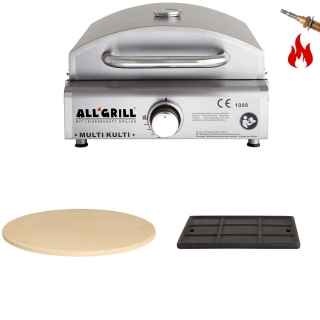 Multi-Kulti Set - gril 3,8 kW s termopojistkou, pizza kámen, litinová deska PWI 201-1
