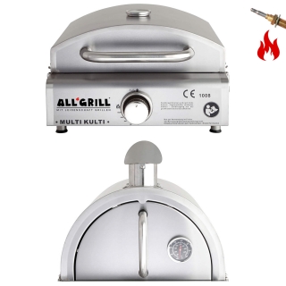 Multi-Kulti Set 2 - gril 3,8 kW s termopojistkou a nástavba pizza pec PWI 201-2