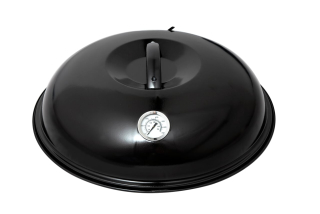 Grilovací víko 42 cm s teploměrem, madlem, smaltované PWI 9945