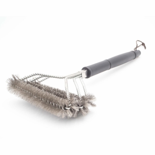 Grilovací kartáč 44 cm 3-kroucené štětiny 9x16 cm All'Grill 9827