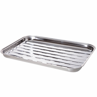 Nerezový grilovací miska 34x24,5x2,5 cm All'Grill 9822
